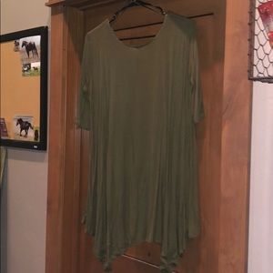 Hope’s On the Go Tunic Olive Green Top